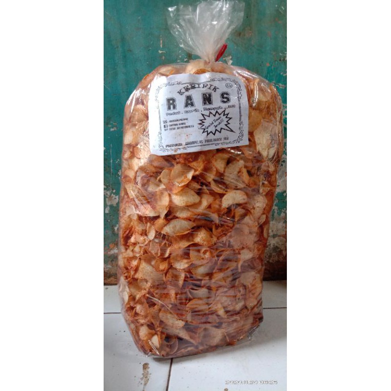 

kripik singkong pedas gurih renyah 1000gr