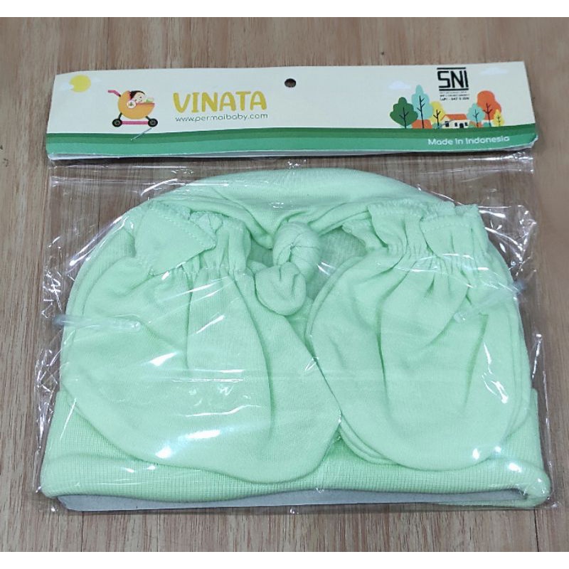 VINATA-TOPI SET SARUNG TANGAN DAN SARUNG KAKI-TOPI SATU SET