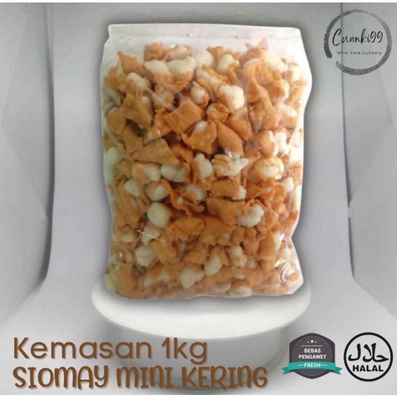 

SIOMAY KERING MINI 1KG Renyah Gurih Topping Baso Aci CUANKI Seblak