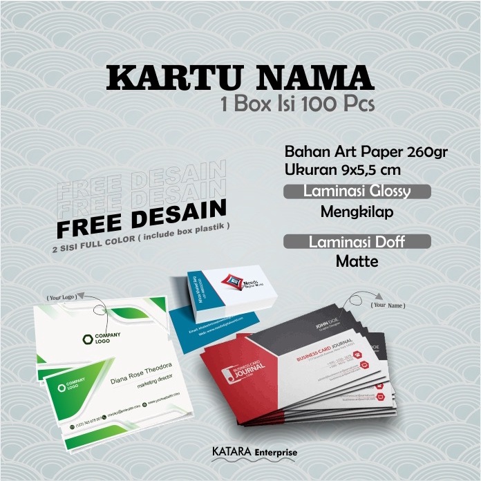 

KARTU NAMA ( KARTU IDENTITAS PRIBADI, KANTOR DAN INSTANSI )