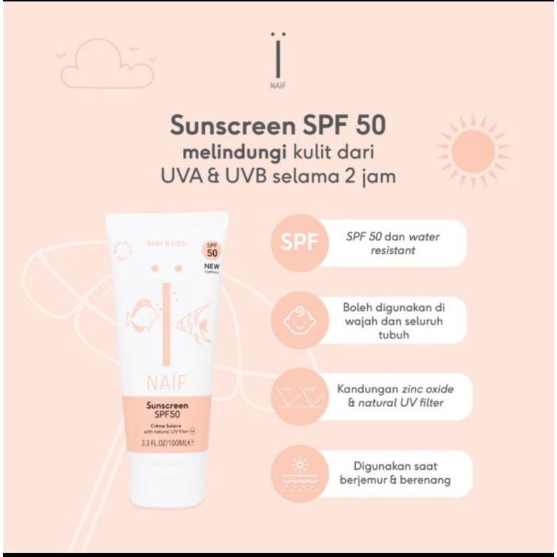 NAIF Sunscreen SPF50