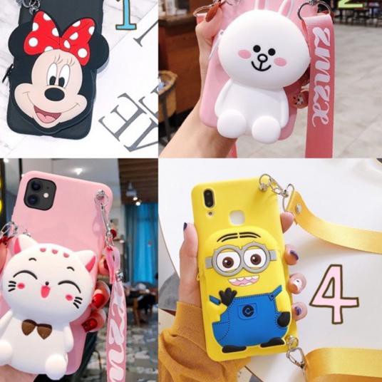 Bagus  Case Dompet Koin dan Tali vivo v5 v5plus y69 s1 y53 v7 s1pro y19 v11 v11pro v15 v15pro v9 y21