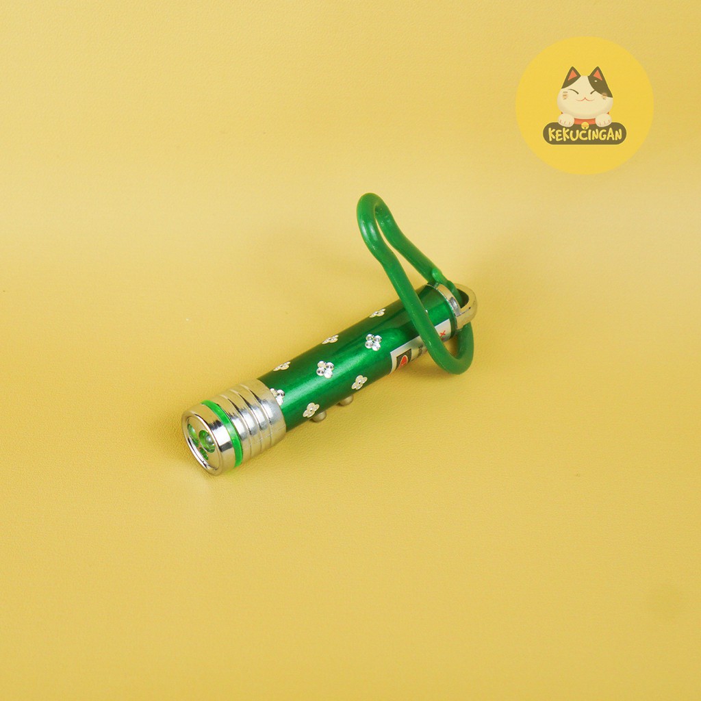 Laser Pointer Mainan Kucing Cat Toys Laser Mini Dengan Keychain