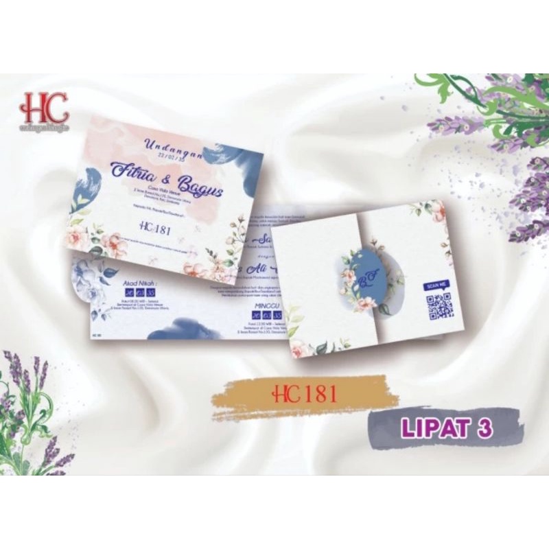 blangko kartu undangan kosongan Hc 181
