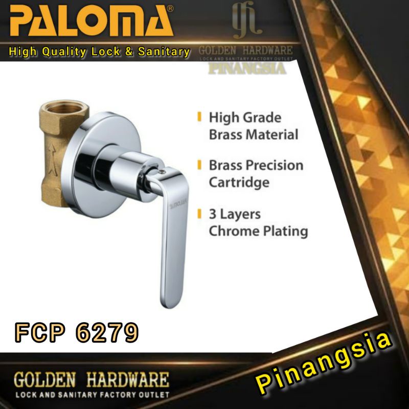 Stop Kran Shower Tanam PALOMA FCP 6279 Keran Shower Tanam