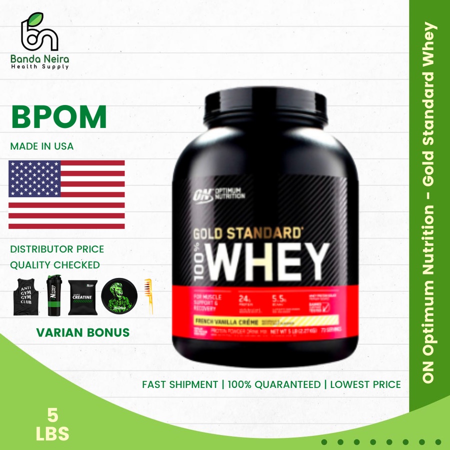 Jual ON Optimum Nutrition Gold Standard 100 Whey Protein Isolates
