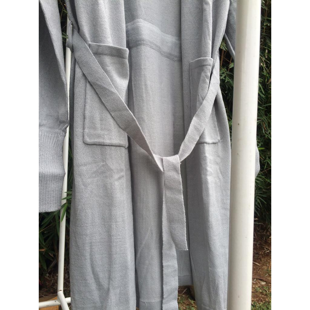 Long Cardi Grey Pocket