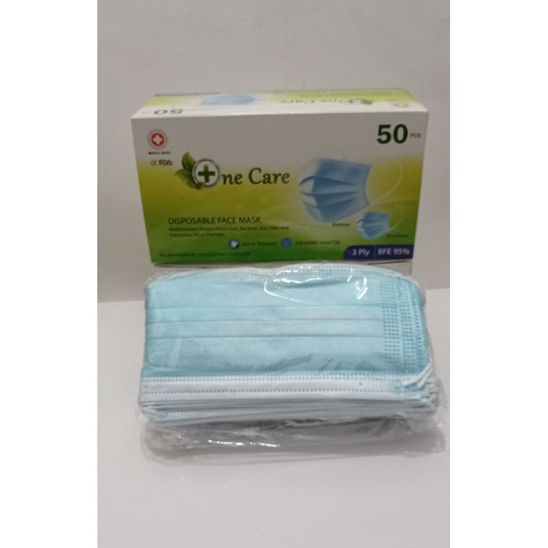 Masker 3 ply One Care