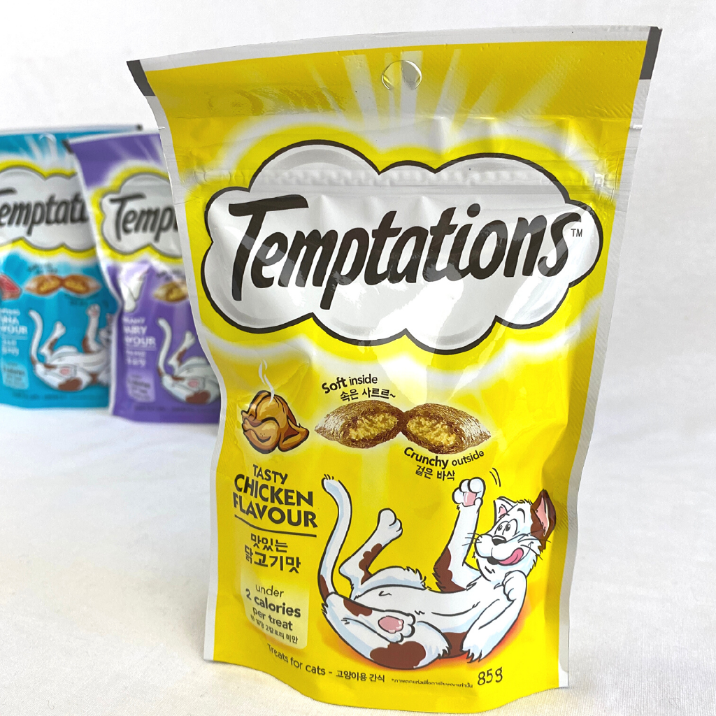 

TEMPTATIONS Snack Kucing Tasty CHICKEN Flavor 85gr