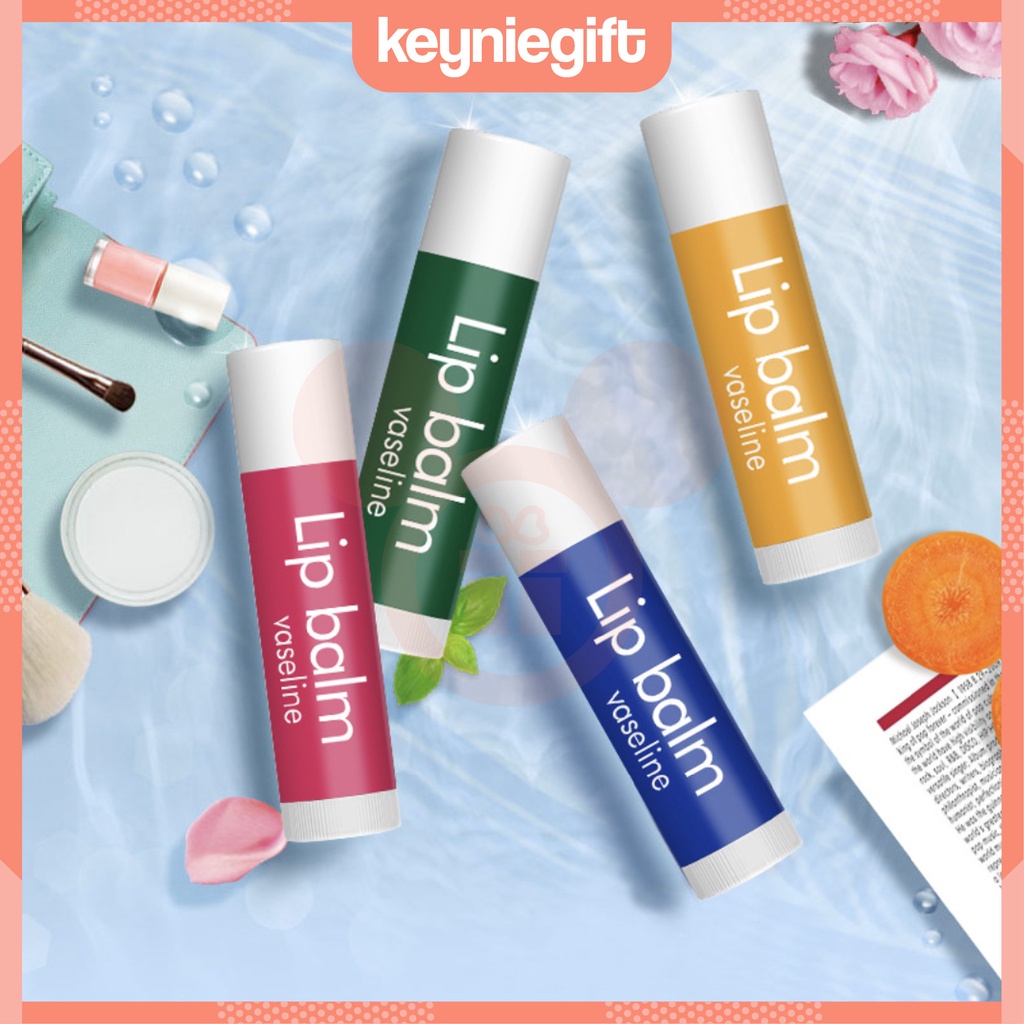 Hanboli Vaseline Lip Balm Stick Therapy 4 Flavors Pelembab Bibir Keyniegift XX022