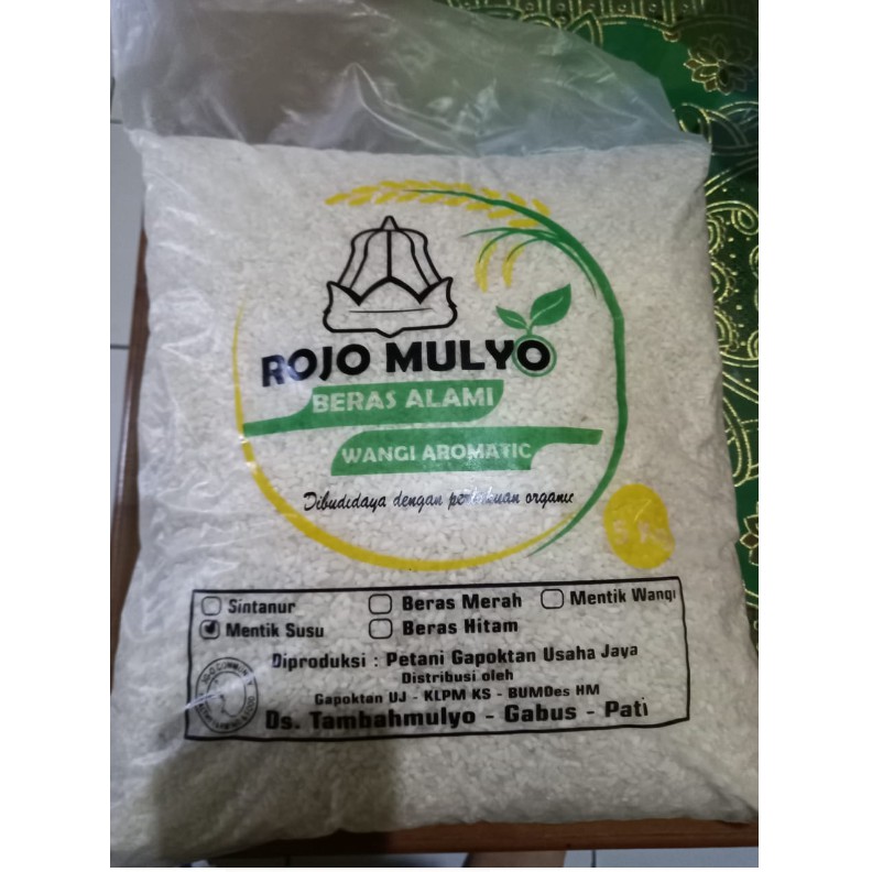 

BERAS SEHAT ORGANIK MENTIK SUSU ROJO MULYO