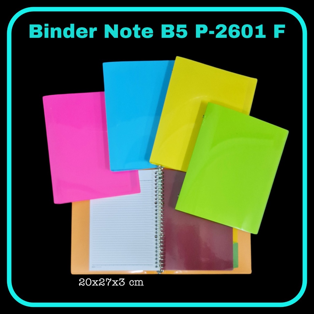 

MJ Binder Note GASTA B5-PP Cover Warna Polos / Bindernote / Buku Note