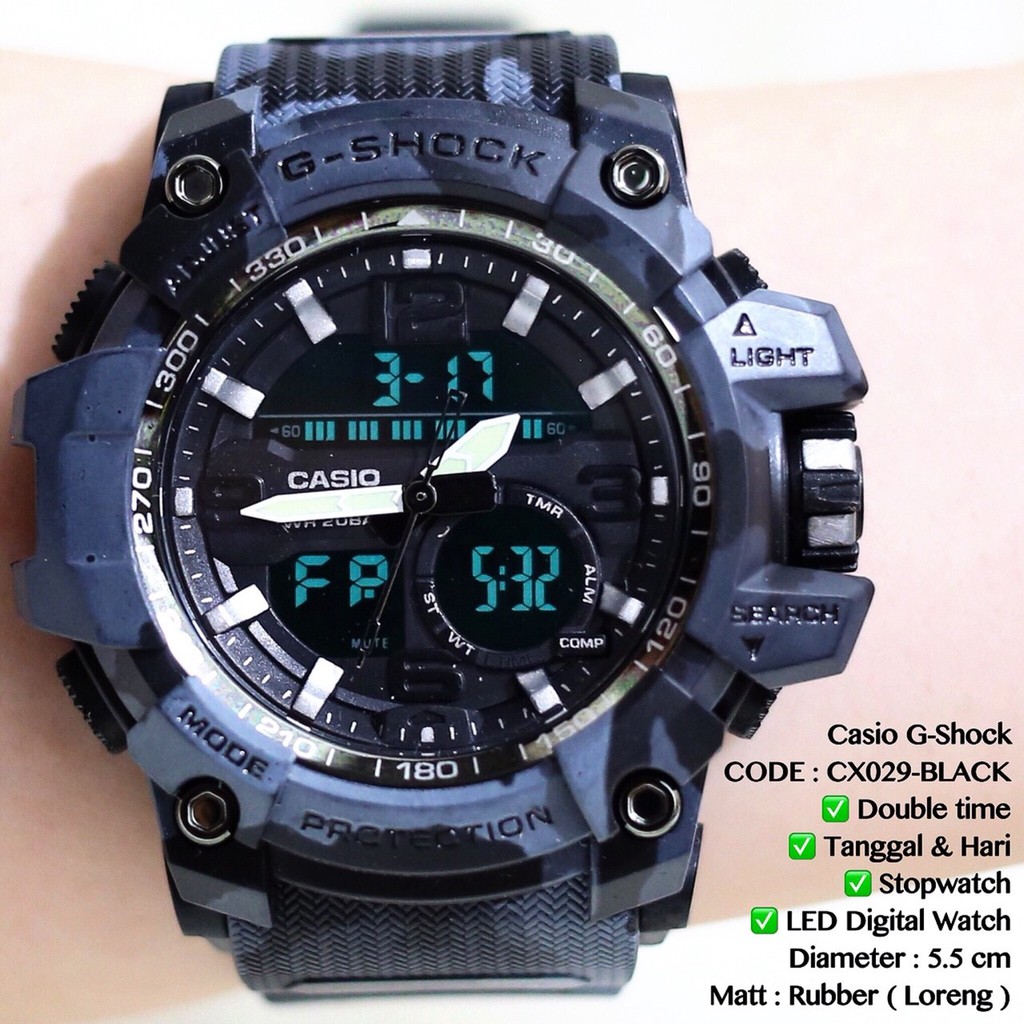 Jam tangan pria GSHOCK GWG1000 Casio dual time grosir termurah ecer CX029