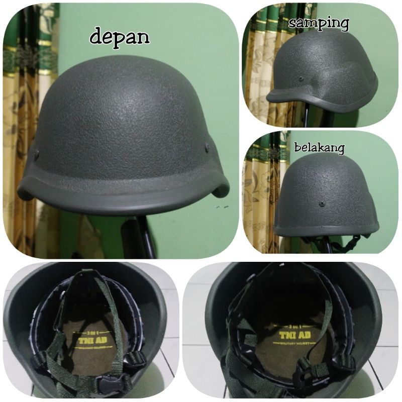 Helm Tempur TNI AD 3 in 1