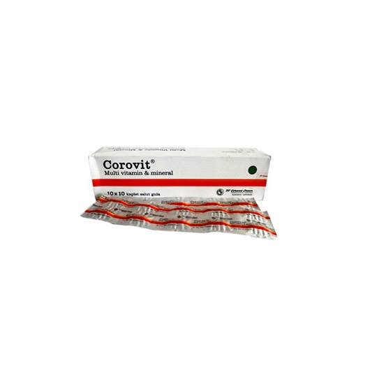 Corovit Tablet/Multivitamin/Daya Tahan Tubuh - 1 Box isi 100 Kaplet