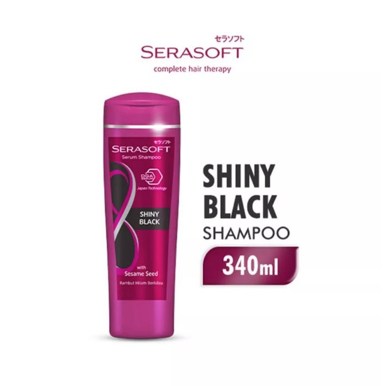 Serasoft shampoo shiny black 340 ml