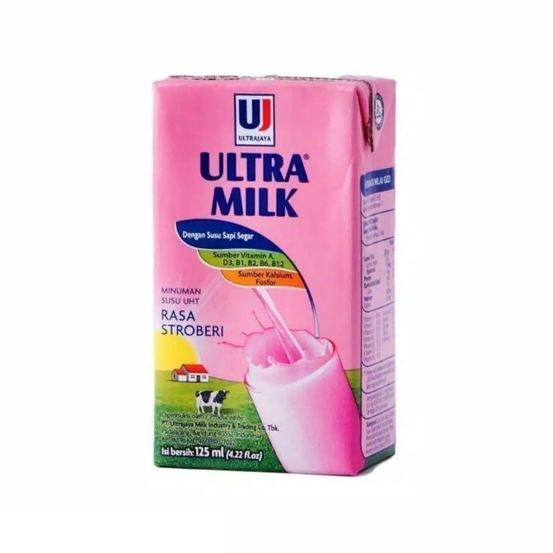 

Ultra Milk Stroberi (Strawberry) 125ml ECER