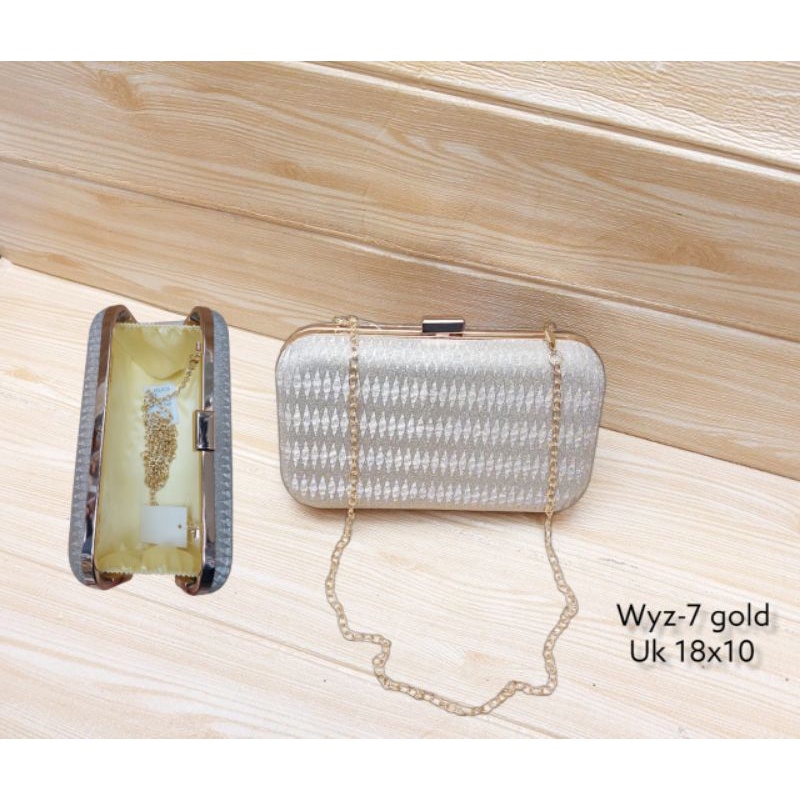 Clutch Pesta Tas Kondangan Wanita Import Kode Wyz Bahan Glitter