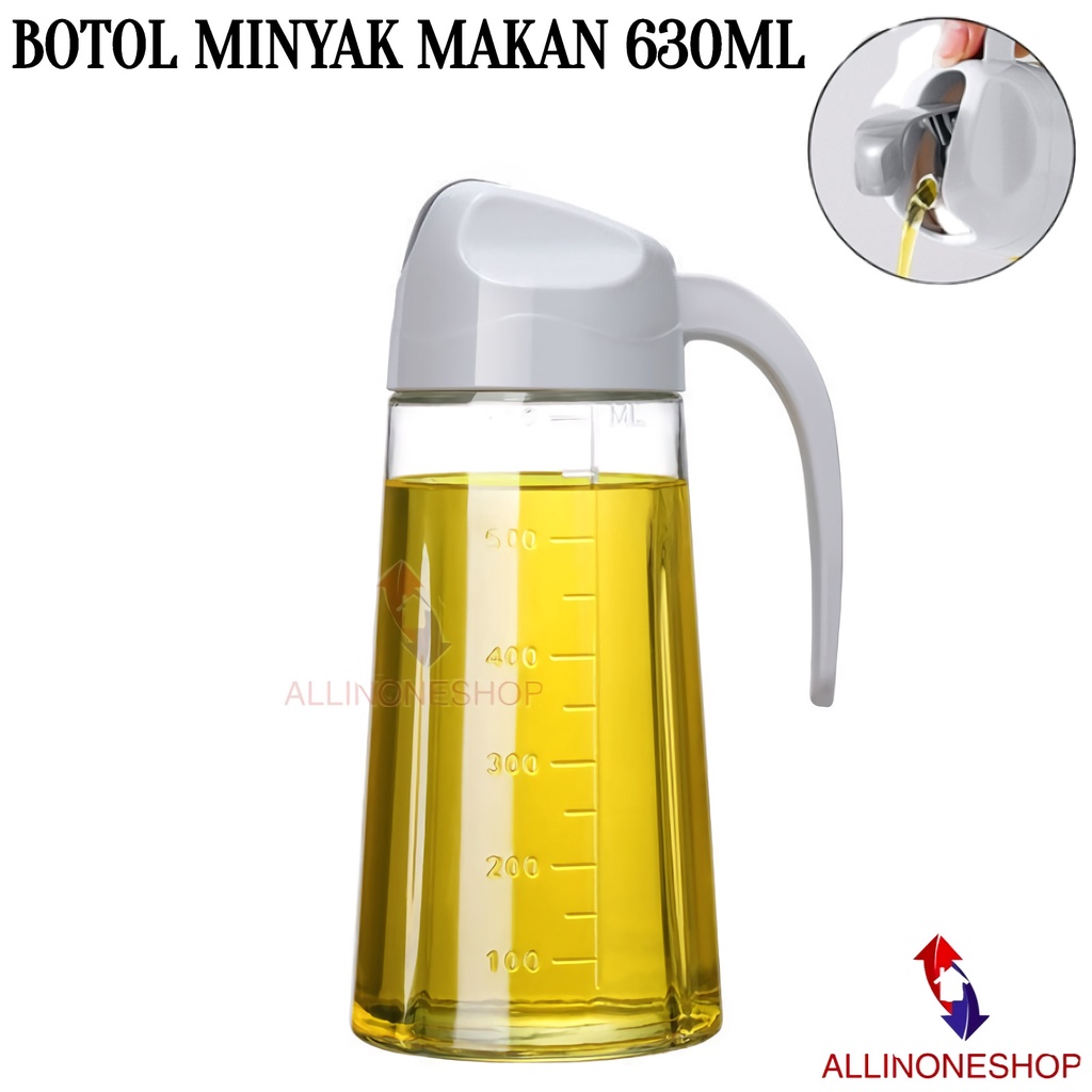 BOTOL KACA 630ML MINYAK / BOTOL MINYAK KACA KAPASITAS 630ML / BOTOL KACA KECAP CUKA