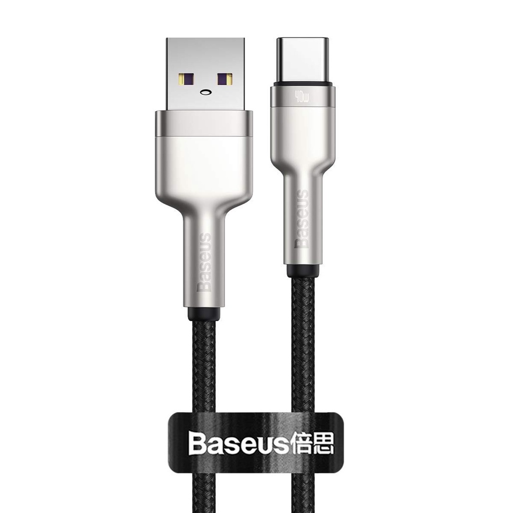 Baseus Cafule Metal USB Type C Data Cable 5A 40W Fast Charging QC