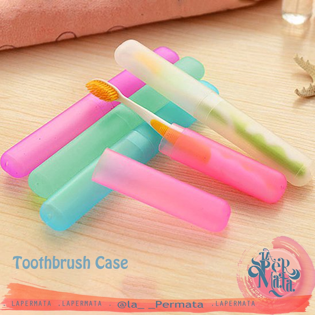 TEMPAT / CASE SIKAT GIGI POLOS Portable Travel Toothbrush Case - LPM Shop