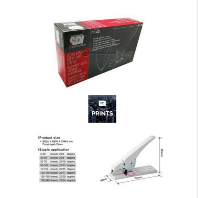 

Stapler SDI 1142 (Staples 200 Lembar ++)