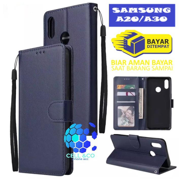 Flip cover SAMSUNG A20 A30 Flip case buka tutup kesing hp casing flip case leather wallet