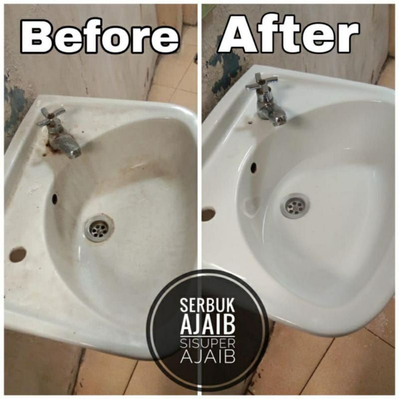 VIRAL SERBUK AJAIB PEMBERSIH TOILET/ PEMBERSIH KERAK DAN WASTAFEL