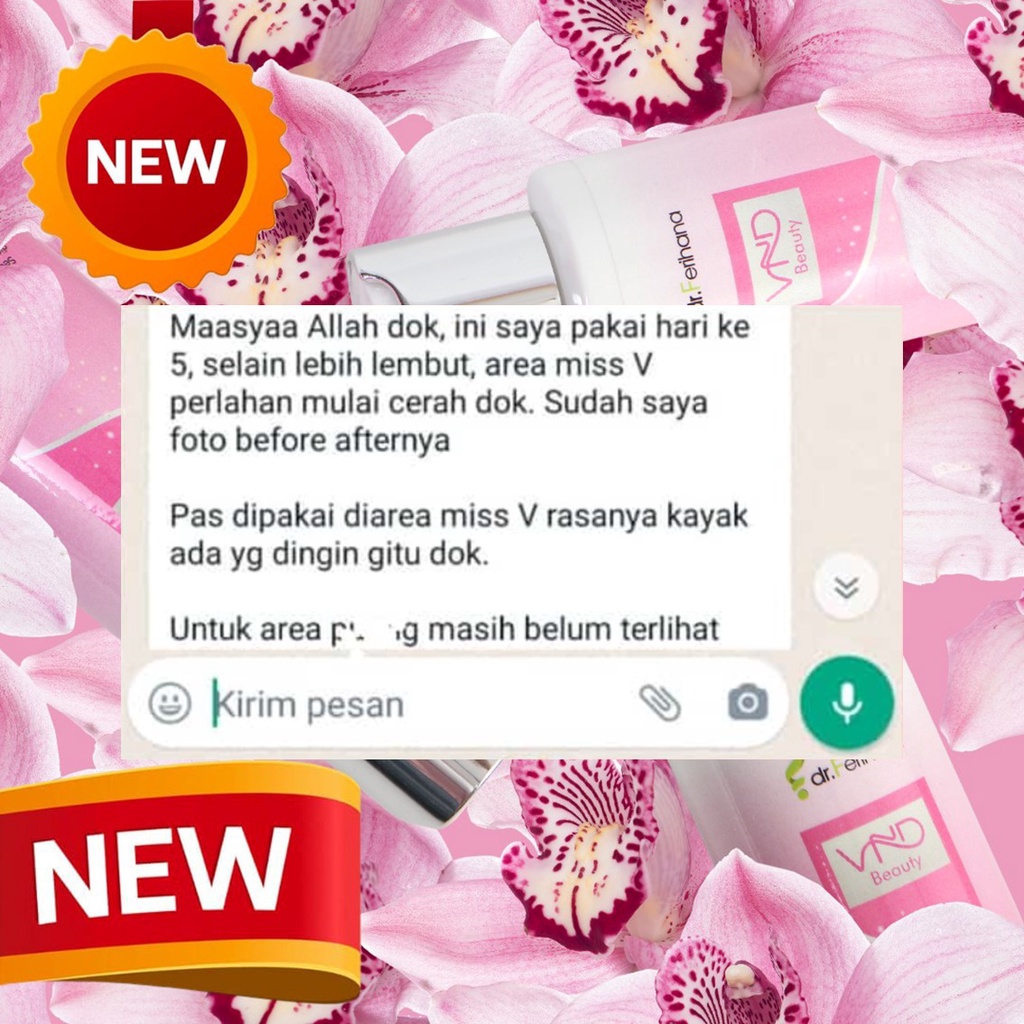 VnD Beauty dr. Ferihana Cosmetics &amp; Skincare Khusus Miss V dan Puting yang Mampu Mencerahkan serta Membalikan Warna Aslinya BPOM