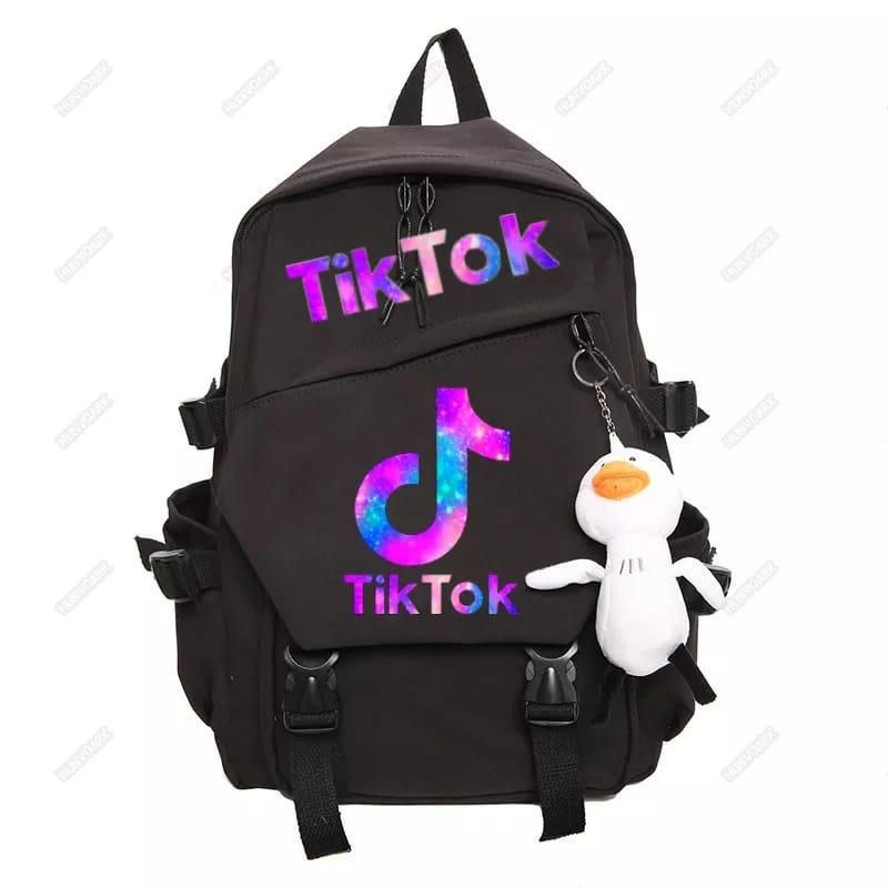 TIKTOK TAS RANSEL ANAK PERMPUAN TIKTOK TAS SEKOLAH ANAK TK SD SMP SMA COWOK TAS NGAJI LES MURAH