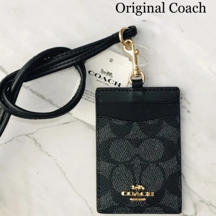 

Cantik Coach Lanyard Original Limited Edition Arrow Logo Metal Trendi