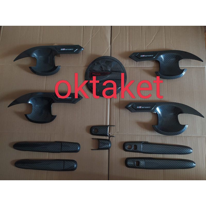 paket outer handle tank cover All new Rush Terios 2018 2021 2022 Gr Sport Carbon