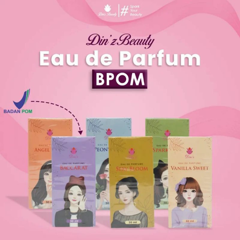 DINZ BEAUTY PARFUM WANITA BRANDED WANGI TAHAN LAMA SEHARIAN