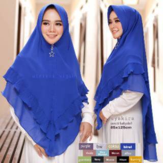 Jilbab Khimar Syari Ceruty dua layer Plisket Olivia Jumbo Jilbab Khimar Syari Ceruty dua layer Plisket Olivia Jumbo