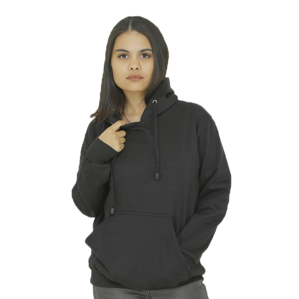 Sweater Hodie Wanita - Bahan Cotton Fleece - dimitri collection - Black