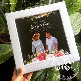 Kado Ilustrasi Watercolor Bg Hitam Untuk Pernikahan Ultah Wisuda Anniversary Ibu Ayah Bayi Engagment Shopee Indonesia