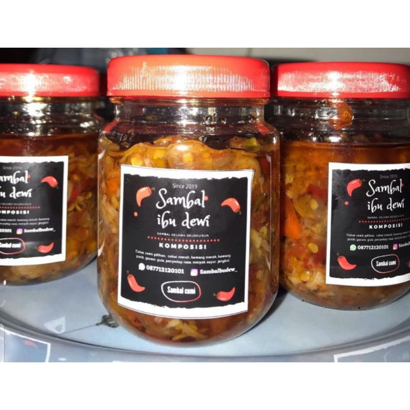 

Sambal cumi dan jengkol Ibu Dewi