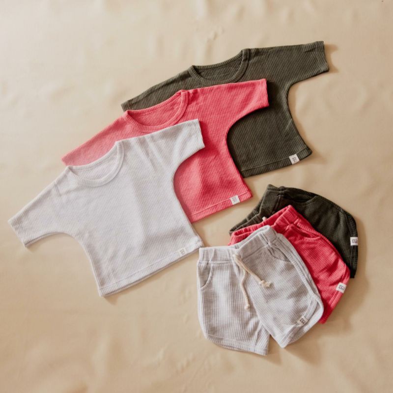 Joey - Browny Koala Setelan Anak Waffle Uniqlo