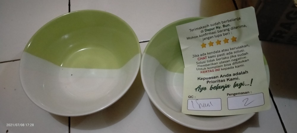 Mangkok Baso 2 Warna / Ukuran 16cm / Mangkuk Bakso