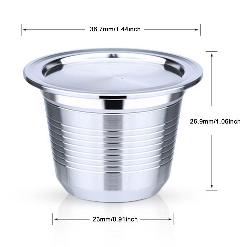 Solighter Alat Kopi Kapsul Kopi Stainless Steel Espresso Coffee Tamper Reusable Pods