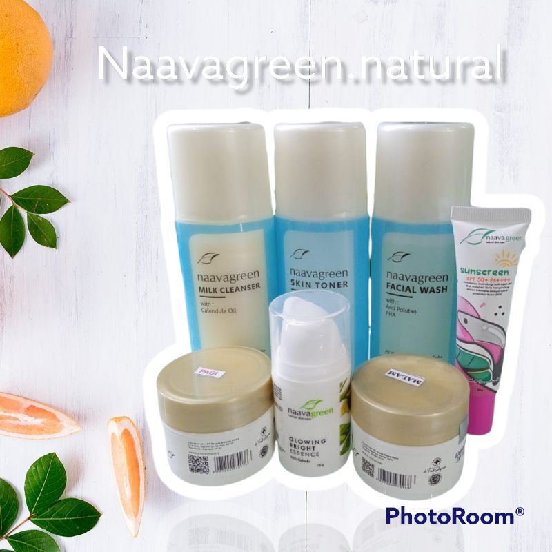 [100%asli] Naavagreen Krim Paket Glowing Komplit