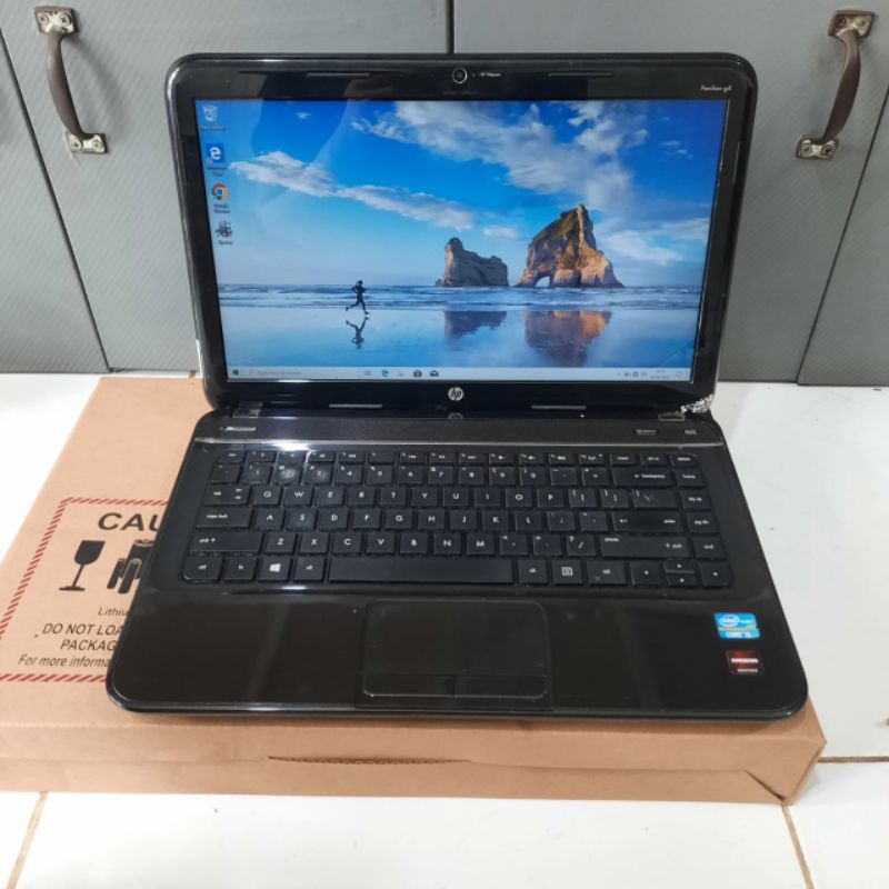 Laptop HP Pavilion G4 intel Cor i5 Ram 4GB SSD 128GB Vga Amd Radeon HD 7600M Windows 10 Gaming, editing desain