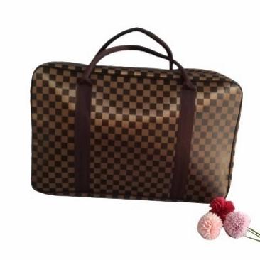 Tas Travel Jumbo Mono Kotak Coklat Koper Baju