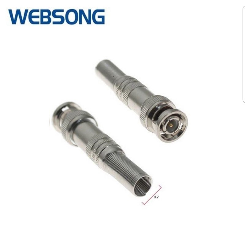 Connector BNC M Spring 75-5 Websong