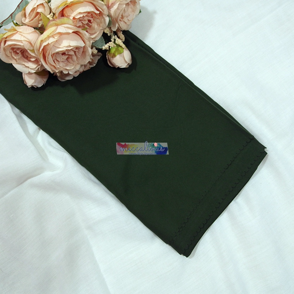 Jilbab Segi Empat Azara Voal Syari 130 x 130 Oskara  Miracle Jumbo Laser Cut-Army