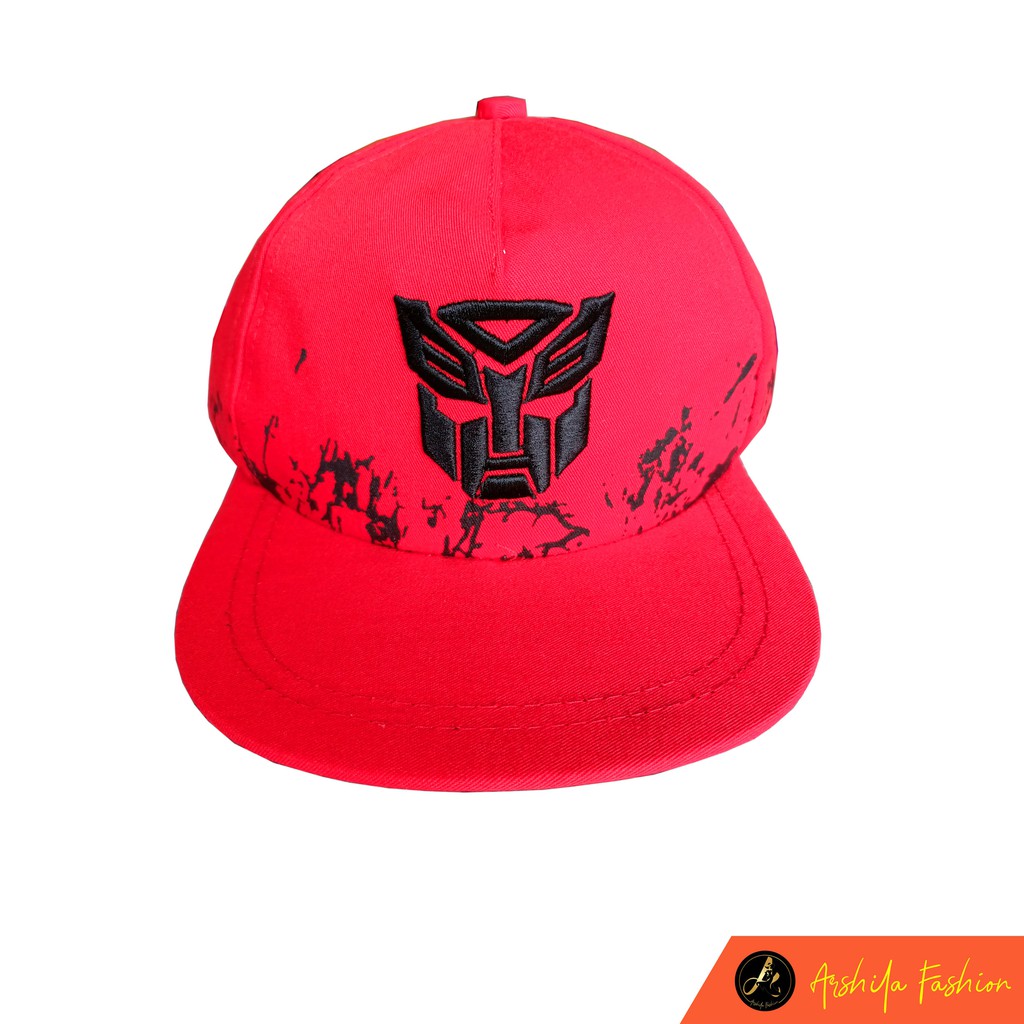 Topi Snapback Anak Motif  Transformer Bercak usia 4 - 12 tahun / Arshila_fashion