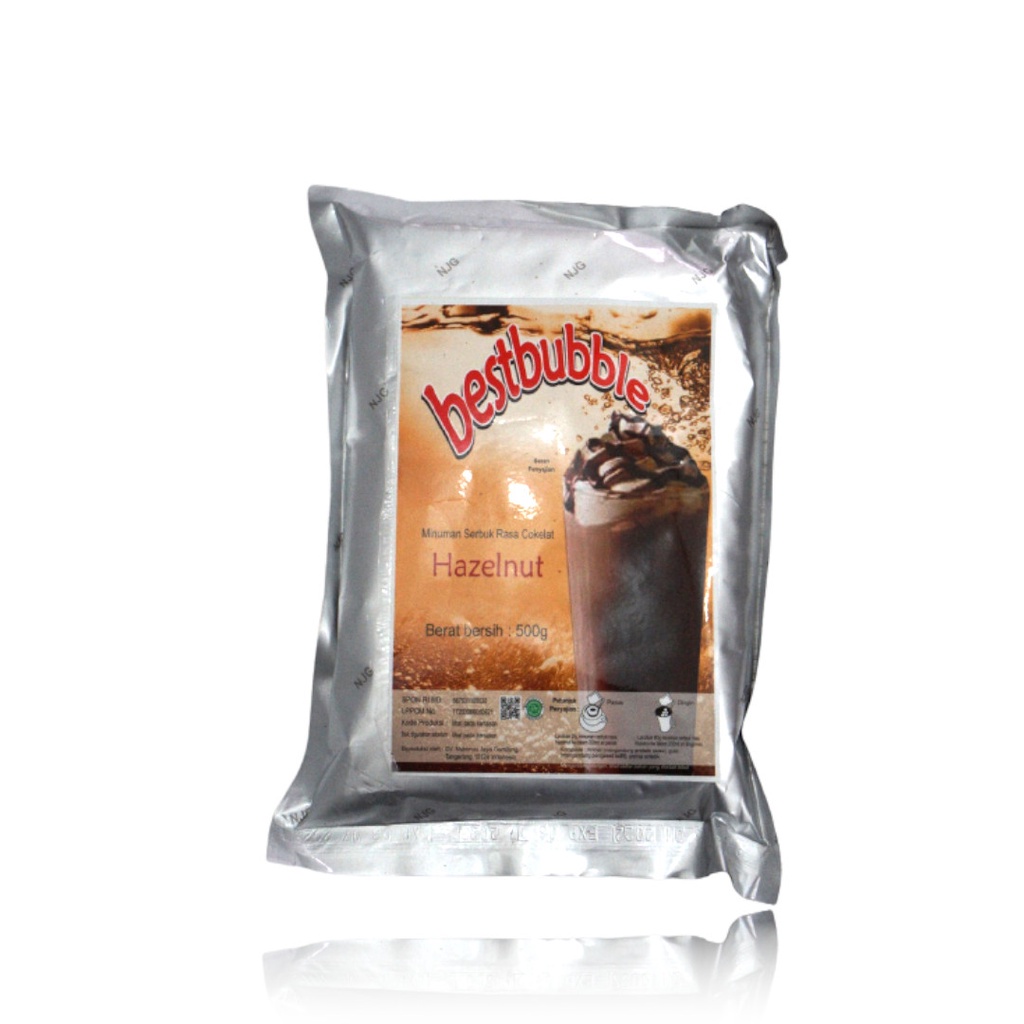 Bubuk Minuman Premium Choco Huzelnut Ice Blended Bubble Powder  500 Gram