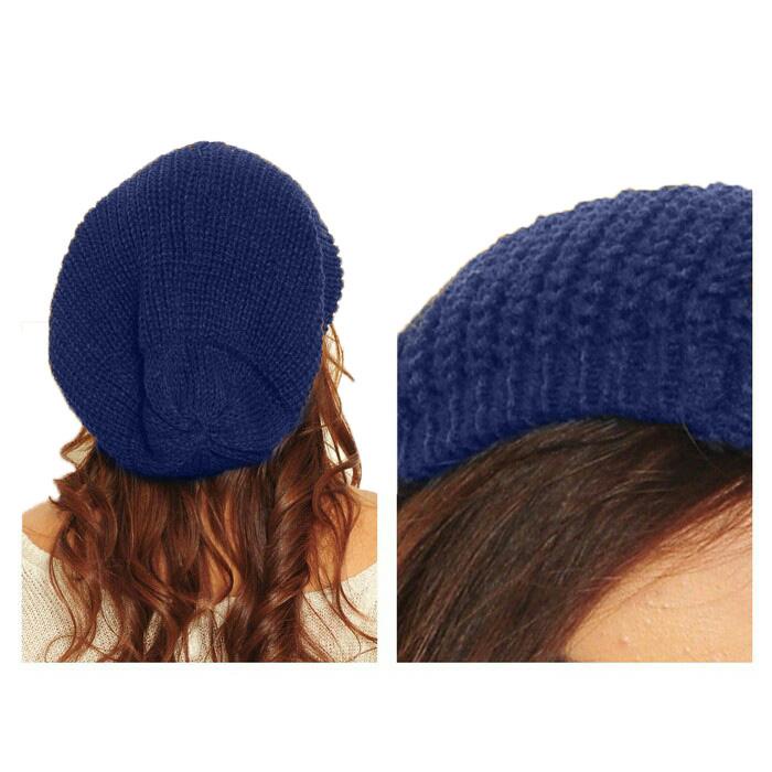 Kupluk Rajut Besar Topi Kupluk Pria Wanita Knitted Outdoor Unisex