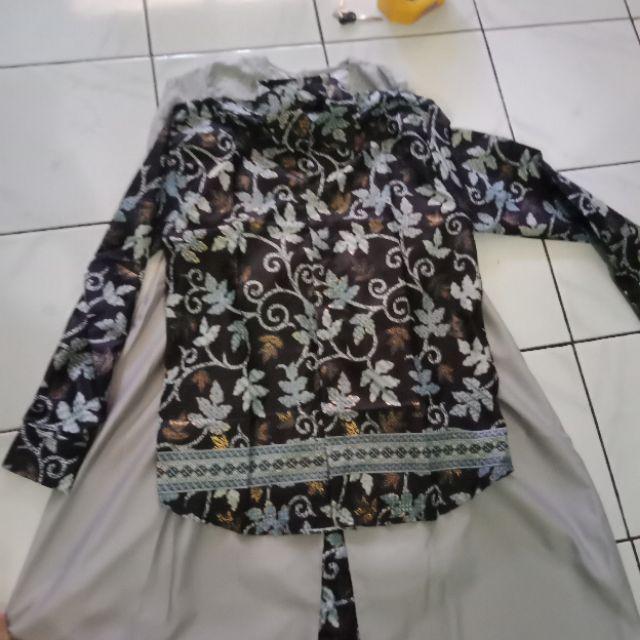 Set Cp Sarwendah Faridah Couple Devita Gamis Brukat Batik 8 Warna