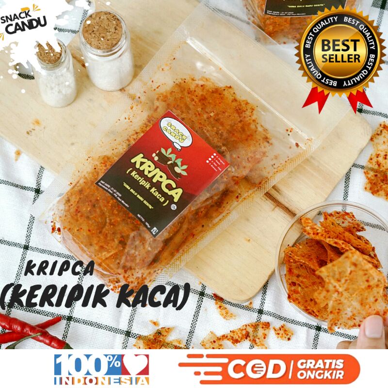 

100GR KRIPCA/ KERIPIK KACA/KERIPIK BELING/KERIPIK SINGKONG / KERIPIK PEDAS / KERIPIK VIRAL